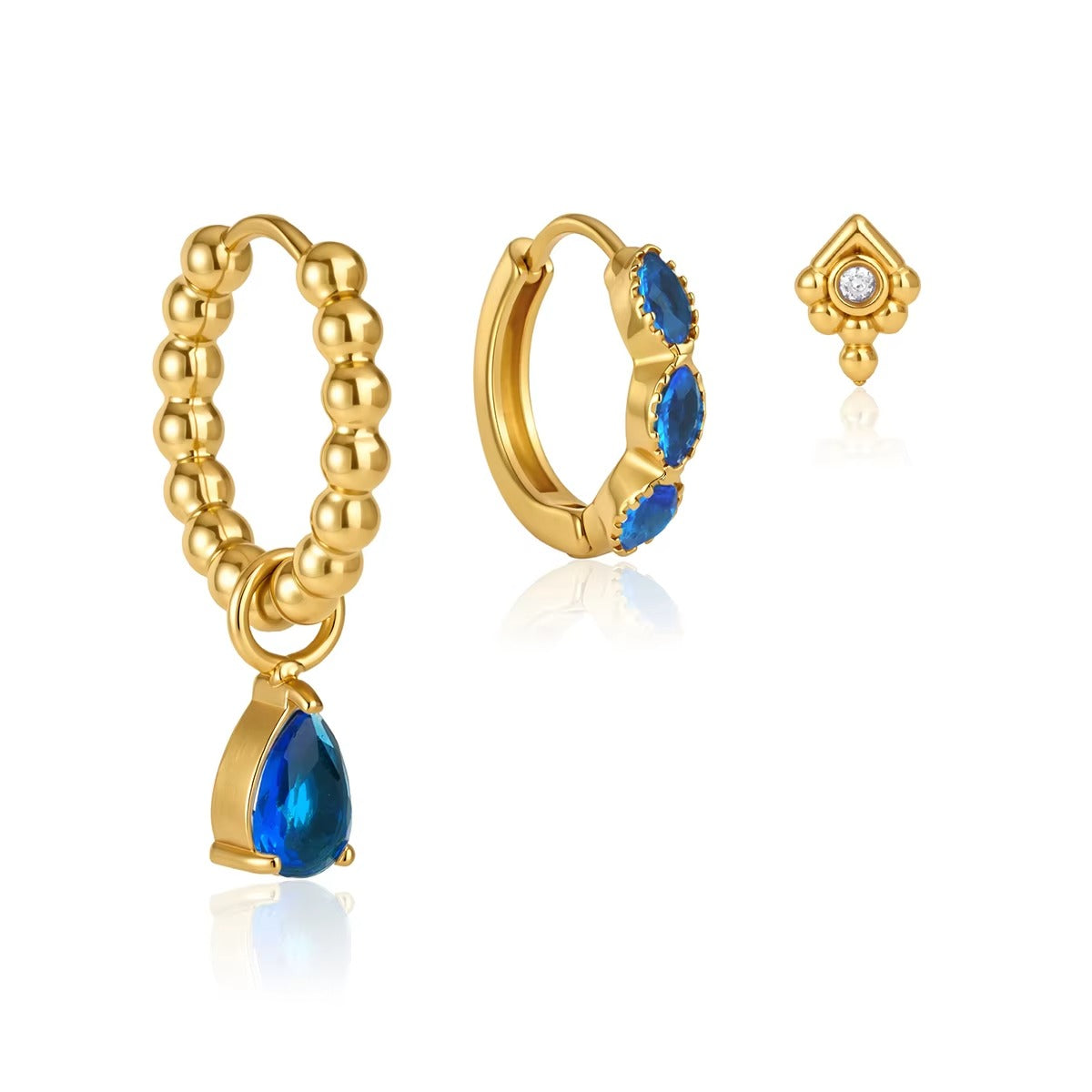 Blue Zirconia Earring