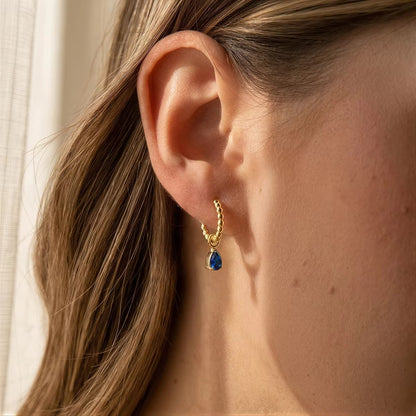 Blue Zirconia Earring