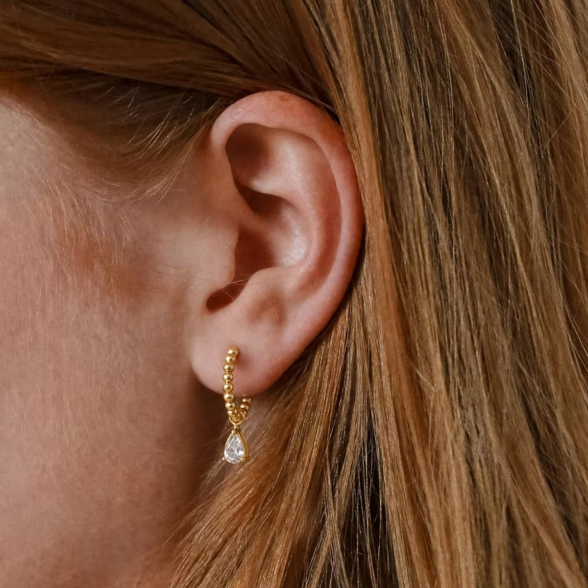 Blue Zirconia Earring