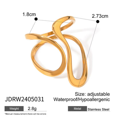 Line Shaped Open Ring