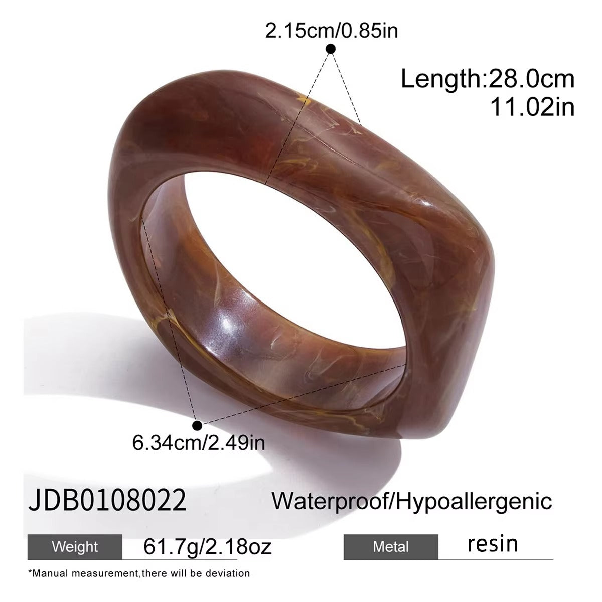 Wide Wavy Cuff Bracelet