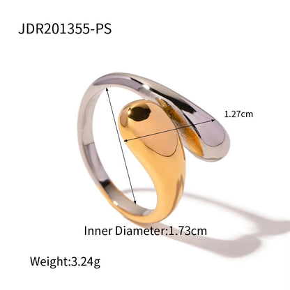 Water Drop Zircon Rings Set