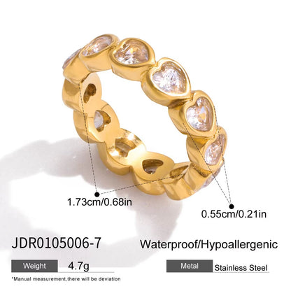 White Cubic Zirconia Ring