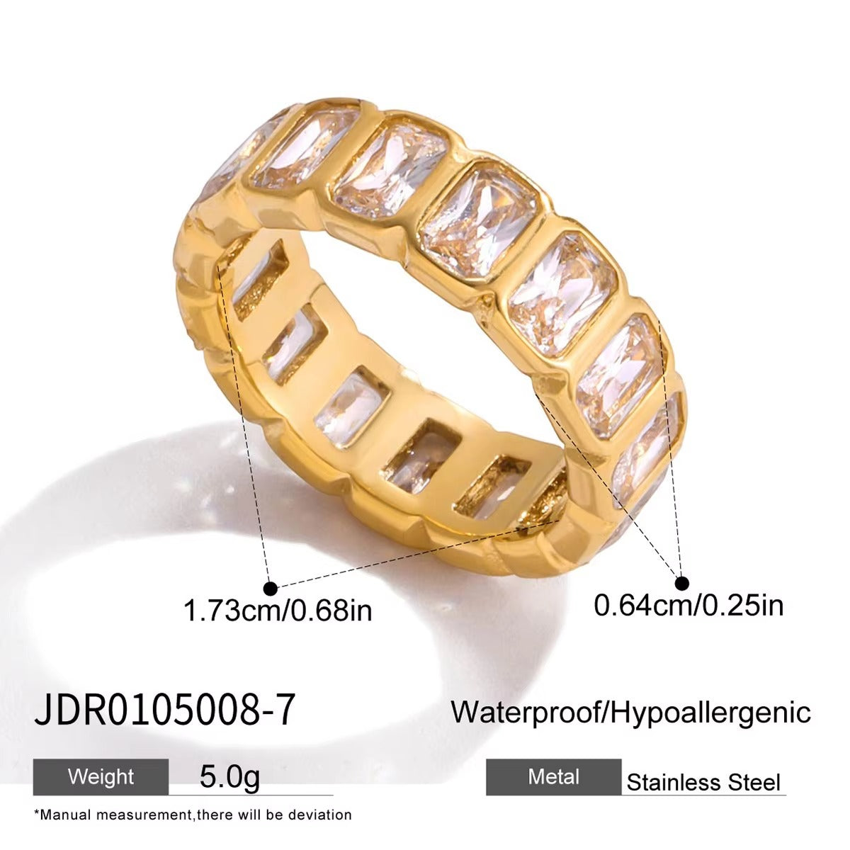 White Cubic Zirconia Ring