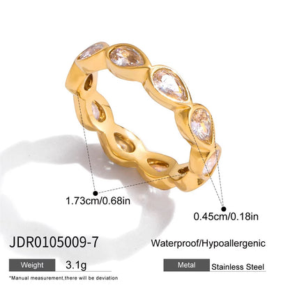 White Cubic Zirconia Ring