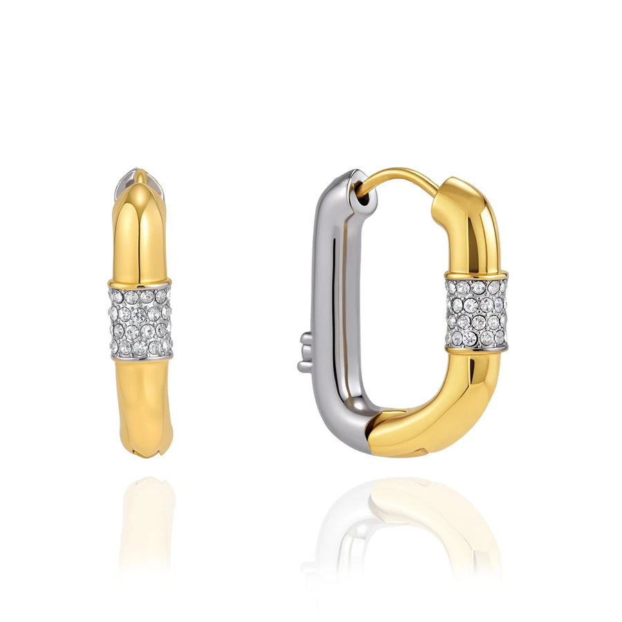 Classic Irregular Wide Hoop Earring