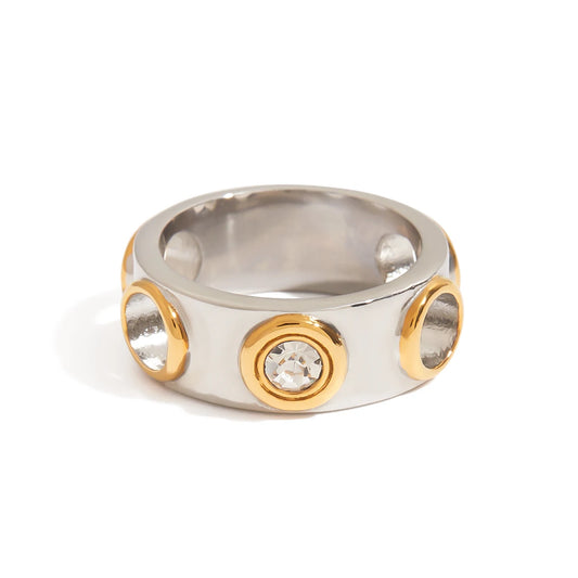 Irregular Wave Double Finger Ring