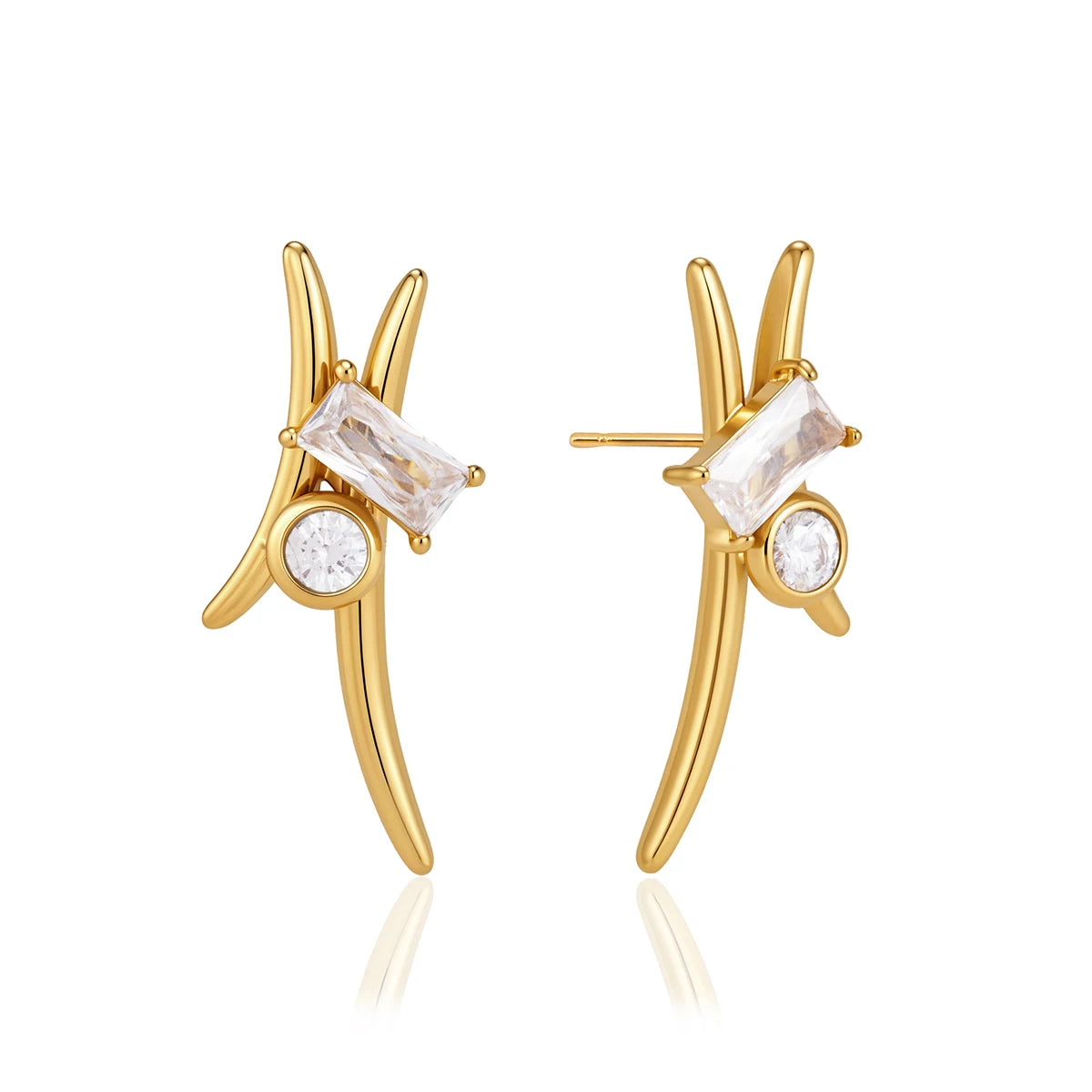 Zircon Cuff Earring