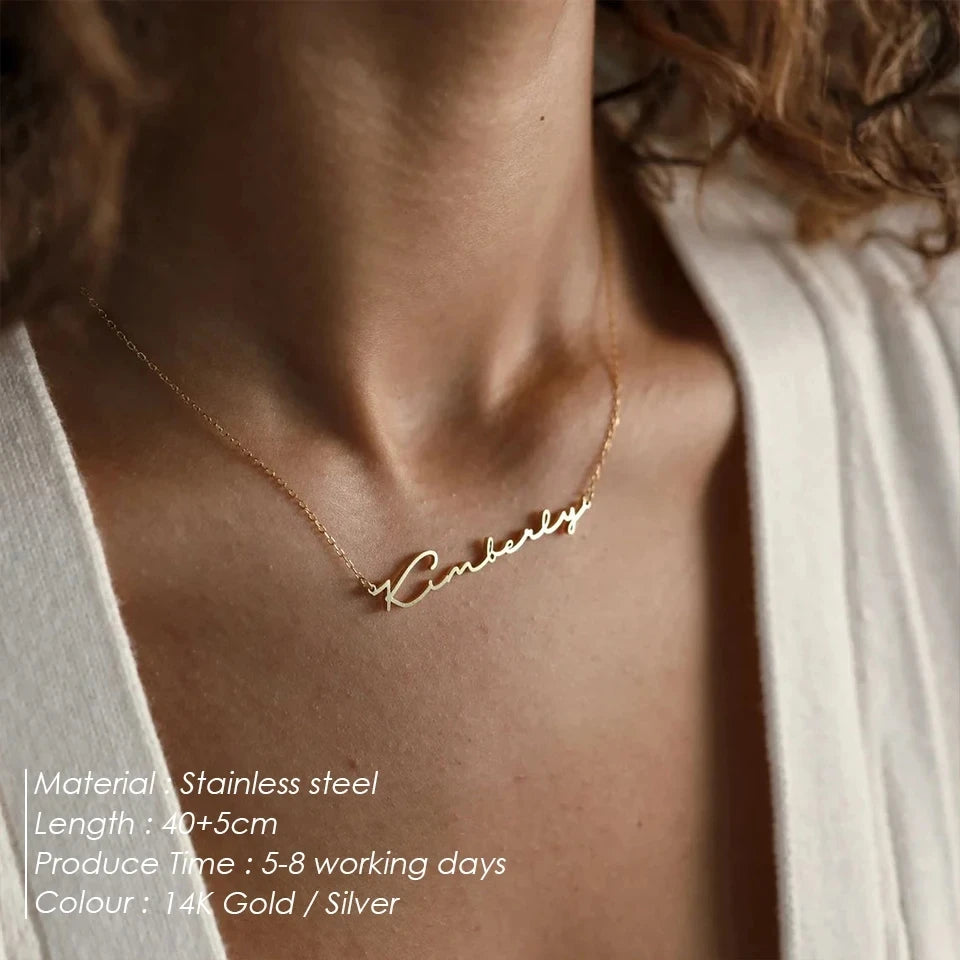 Custom Script Name Necklace