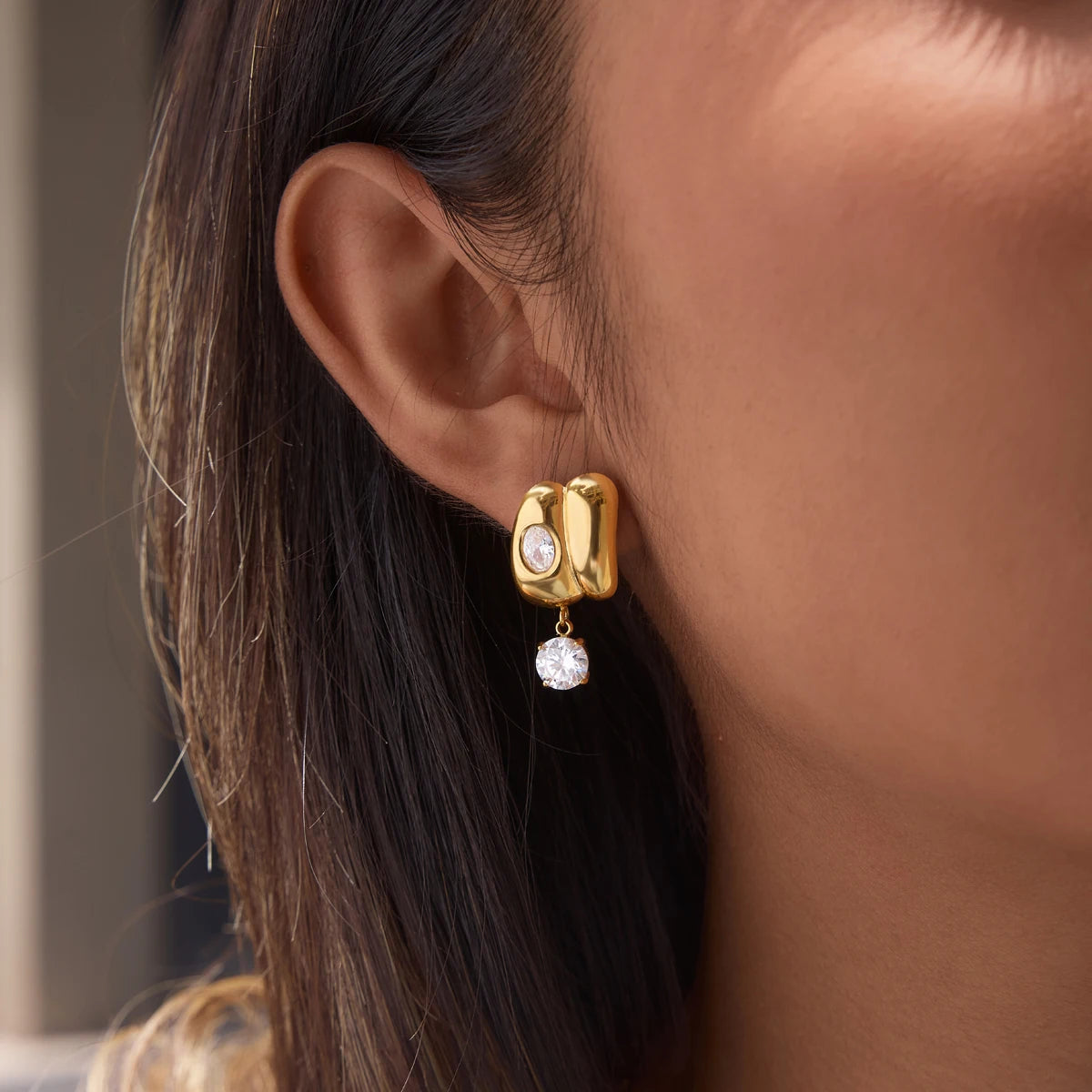 Huggie Multi-ring Hoop Earrings
