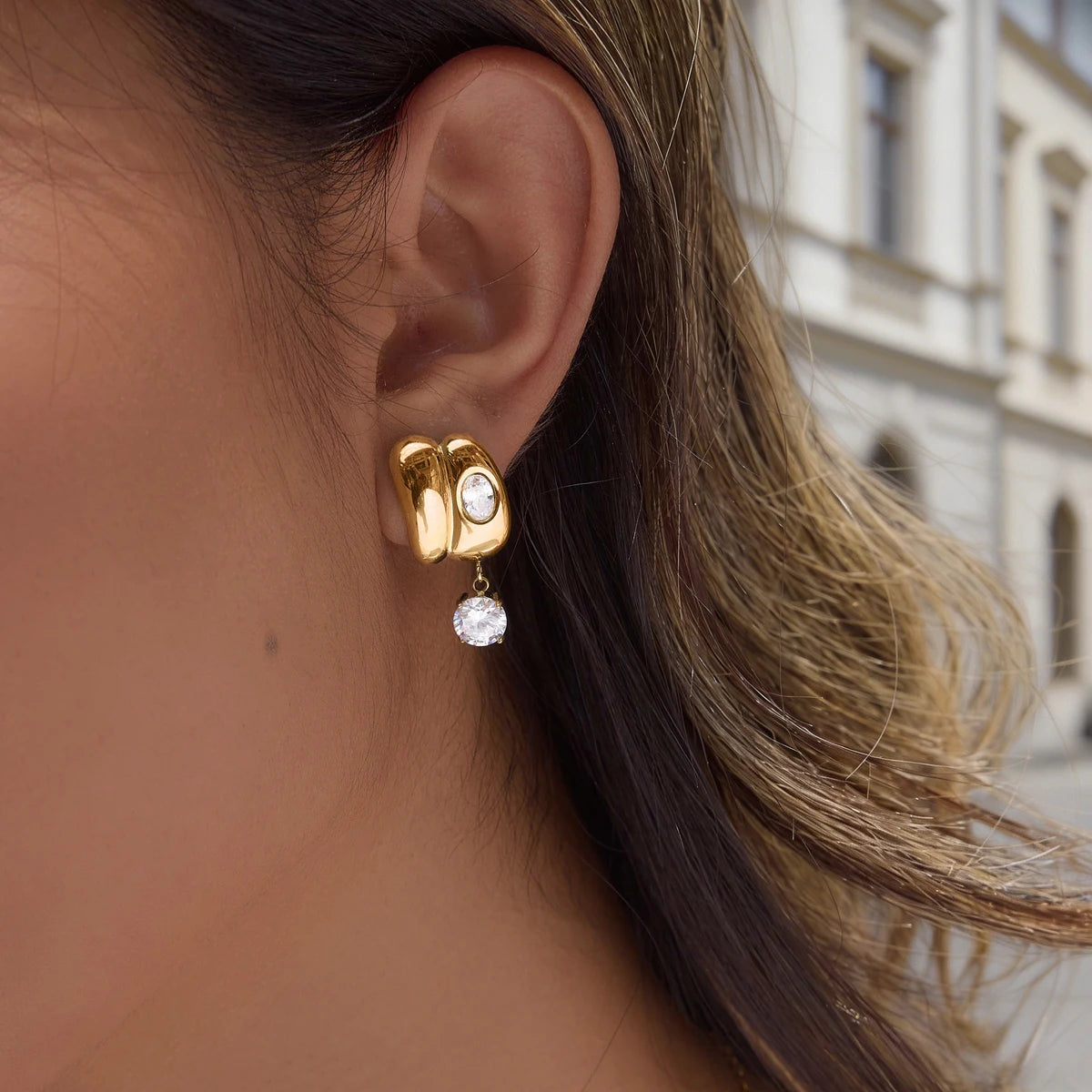 Huggie Multi-ring Hoop Earrings