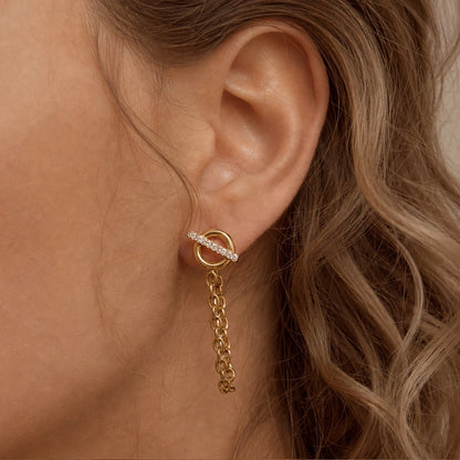 Celeste Luxe Chain Drop Earrings