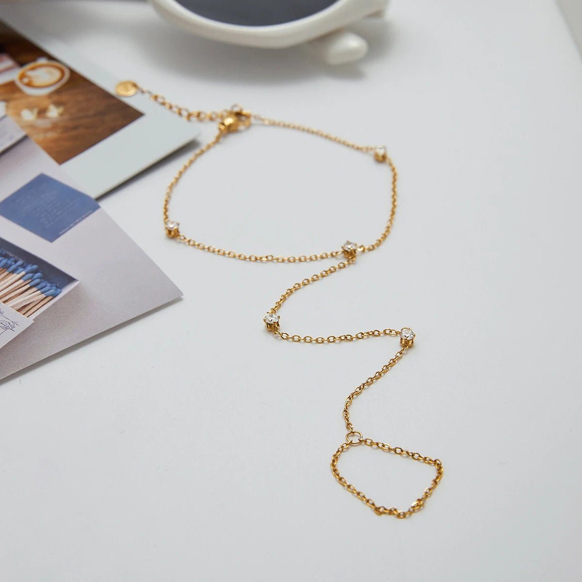 Birthstone Shiny Zircon Dainty Bracelet