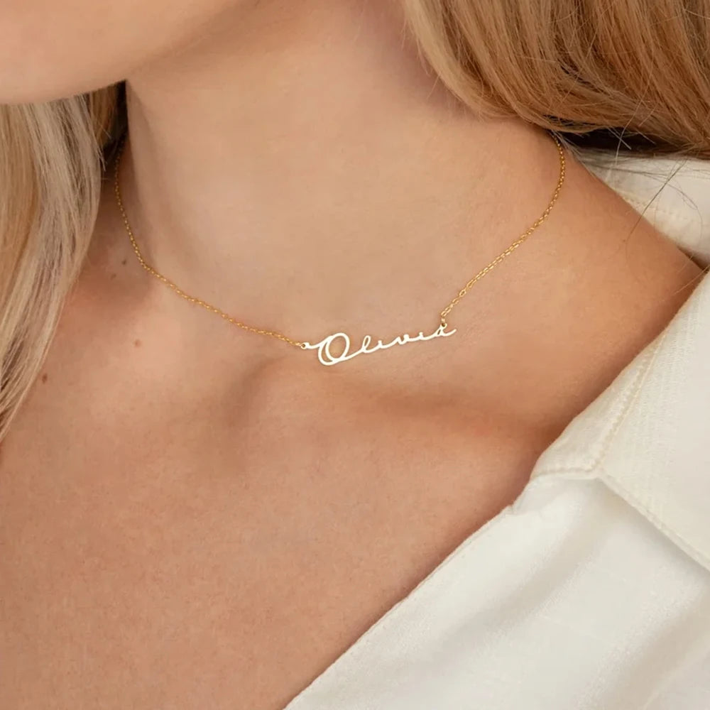 Custom Script Name Necklace