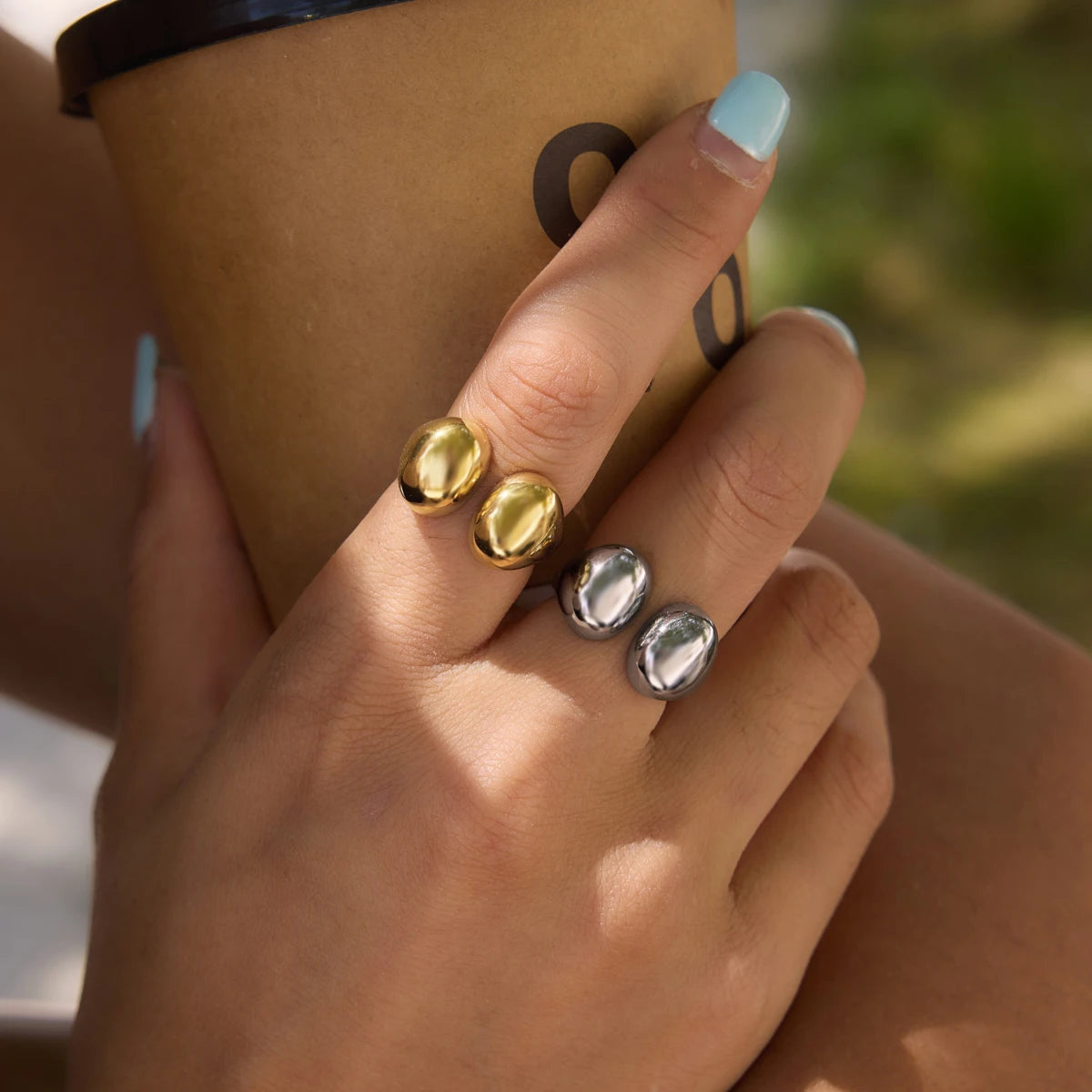 Line Shaped Open Ring