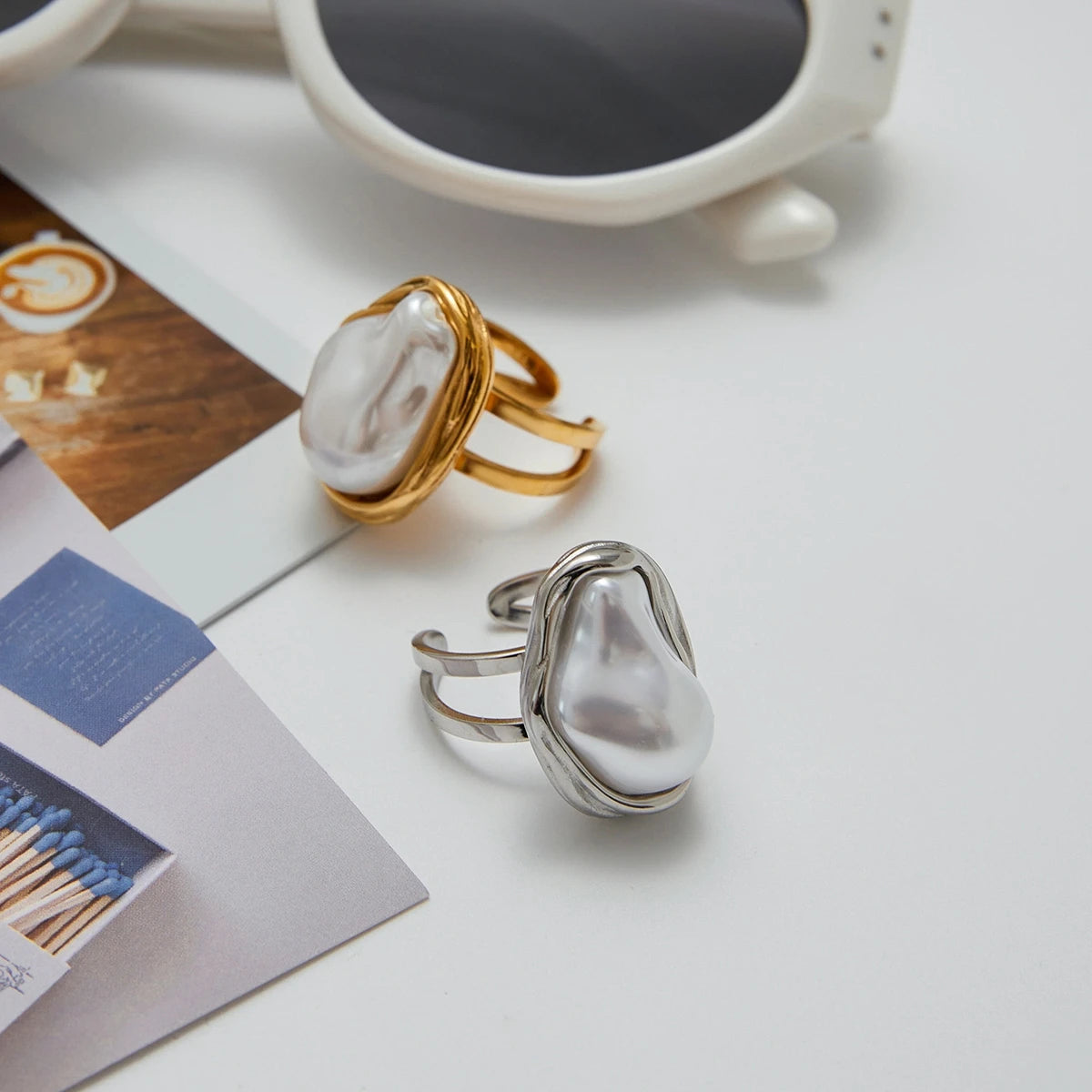 Zircon Open Solitaire Ring