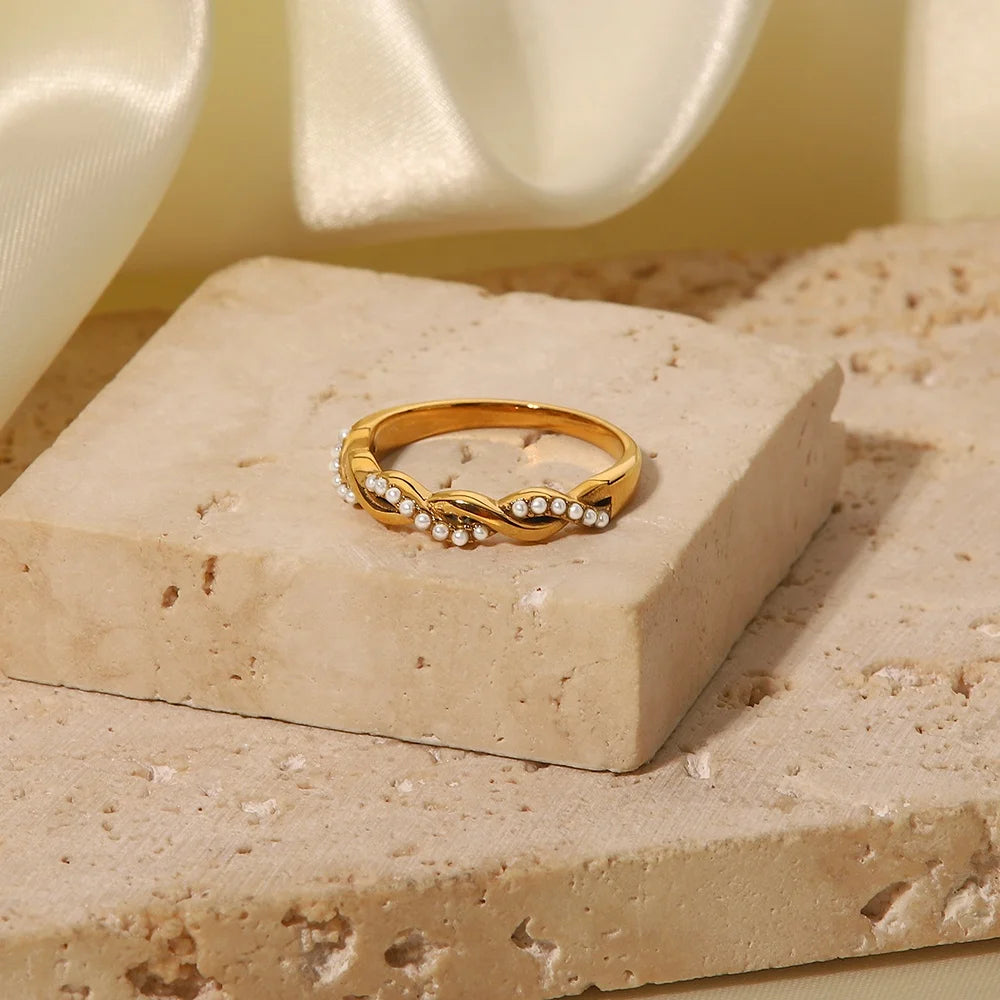 Water Drop Zircon Rings Set