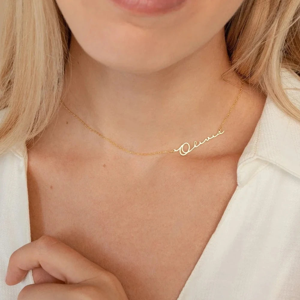 Custom Script Name Necklace