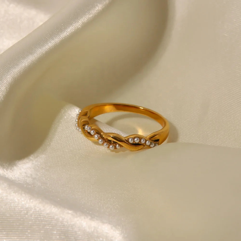 Water Drop Zircon Rings Set
