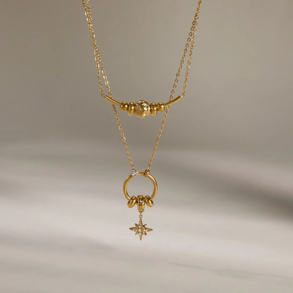 Rhinestone Cross Diamond Necklaces