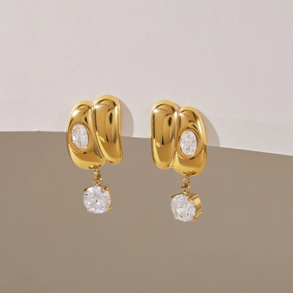 Huggie Multi-ring Hoop Earrings