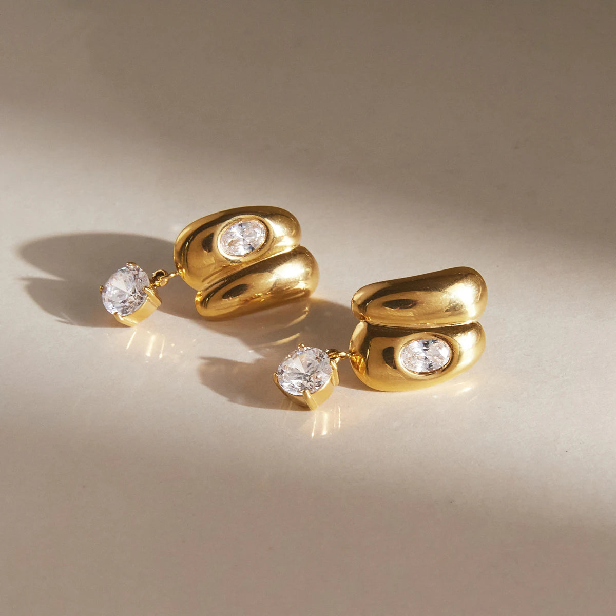 Huggie Multi-ring Hoop Earrings