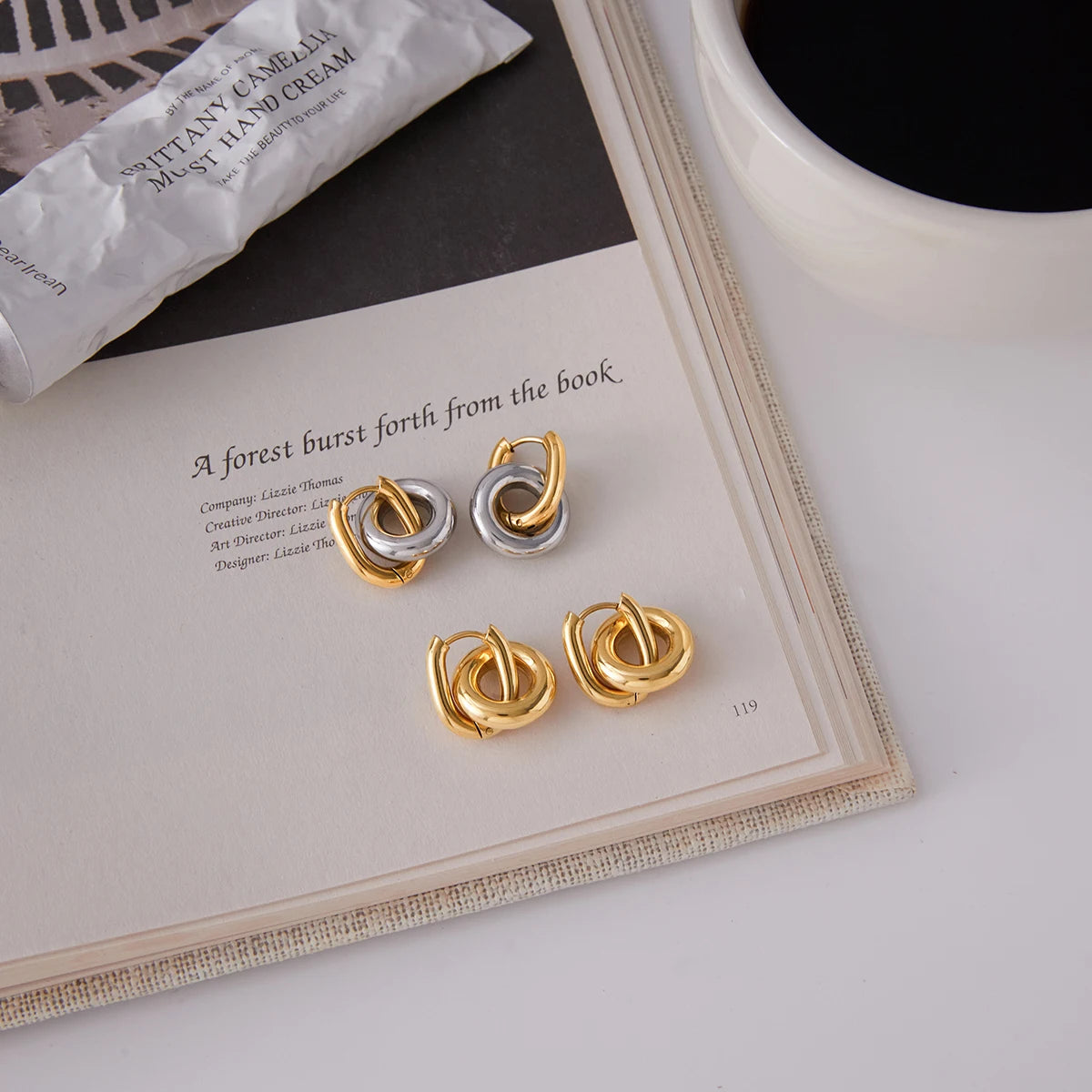 Classic Wide C Hoop Earrings