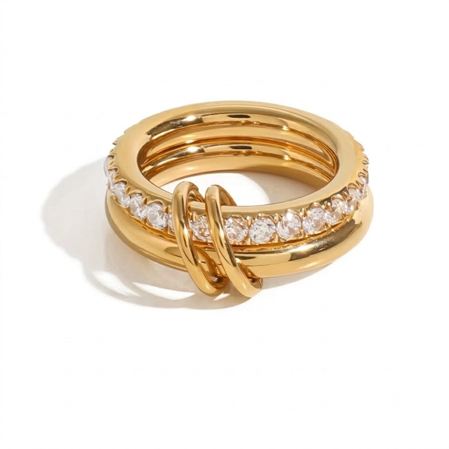 Pearl Textured Irregular Rings
